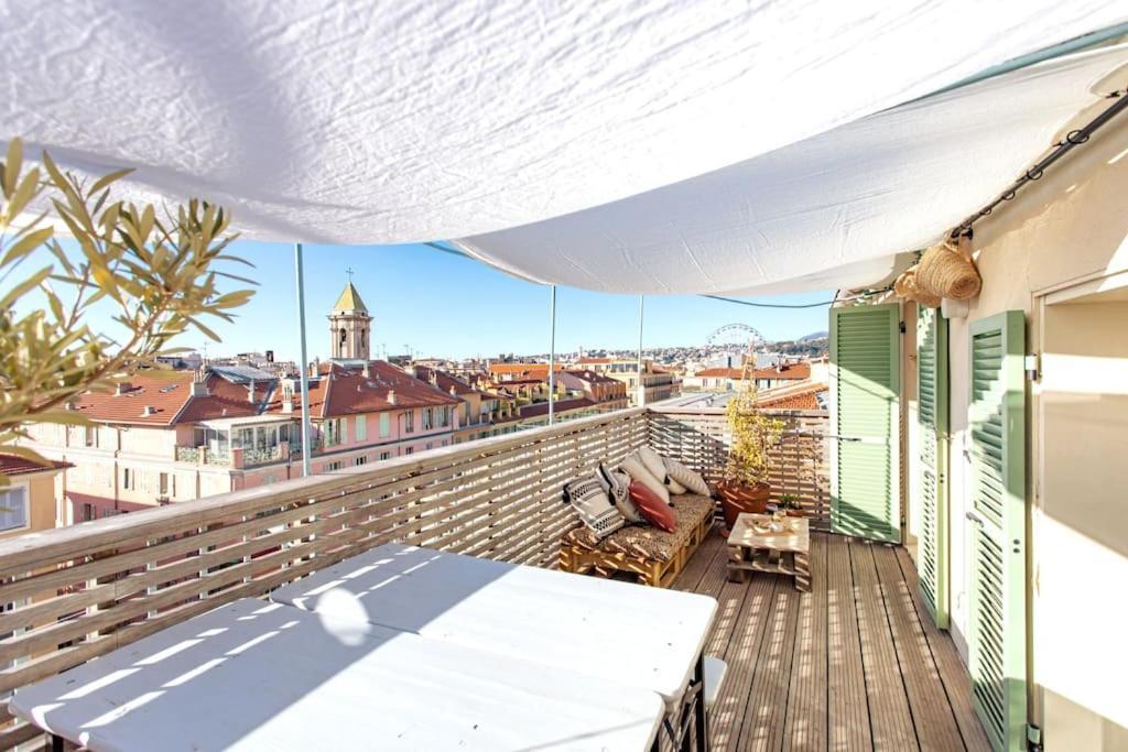 #9 Opera'S Duplex Panoramic Sea View Terrace & Ac 1Min To Beach Nicea Zewnętrze zdjęcie